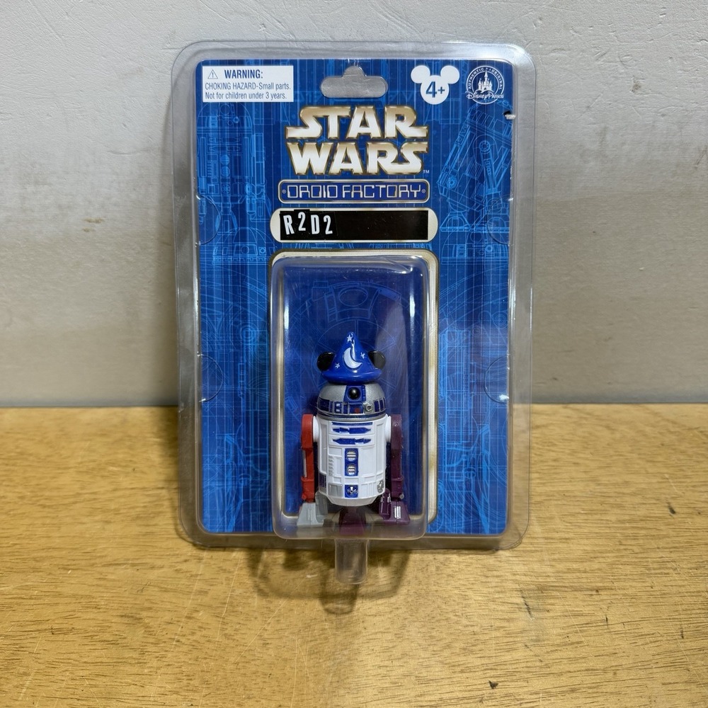 Disney Parks Star Wars R2-D2 Droid Factory Figure Mickey Sorcerer Ears Hat NEW